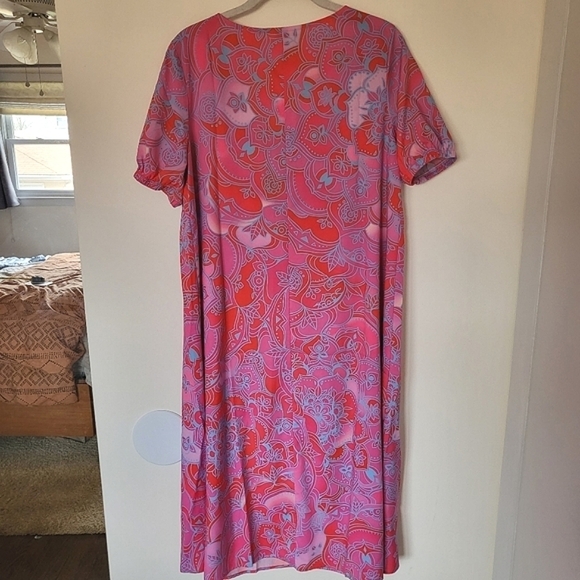 NWT Made With Love Floral Mumu Coverup Dress Small - Picture 4 of 9